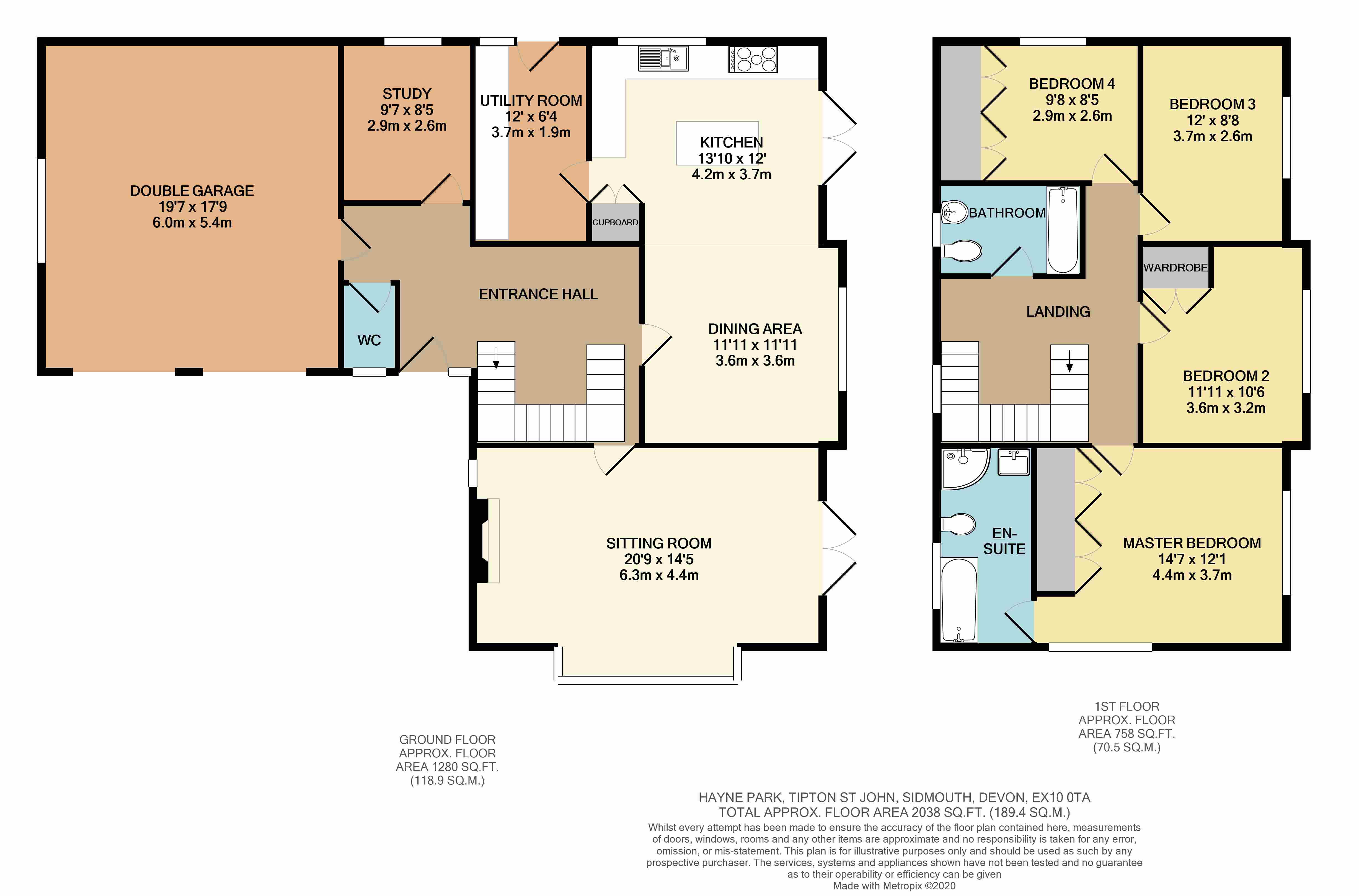 Detached House for sale in HAYNE PARK, TIPTON ST JOHN, DEVON, EX10 EX10